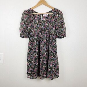 Floral‎ Baby Doll Mini Dress